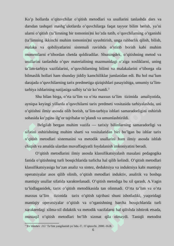TARIX O’QITISH METODLARI VA USULLARI 6