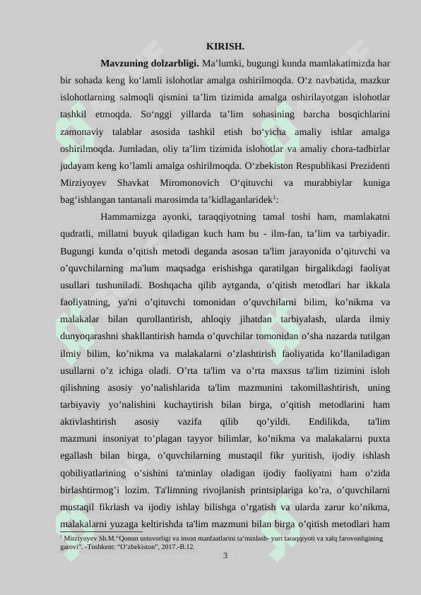 Tarix shaxs va jamiyat o’qitishning metodlari va ularning klassifikatsiyasi 3