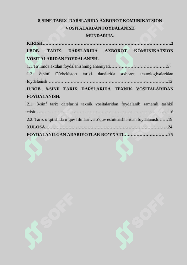 8-sinf Tarix  darslarida axborot komunikatsion vositalardan foydalanish 2