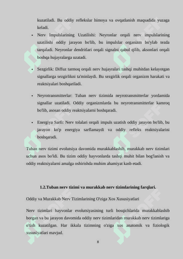 Nerv tizimining evolutsion tarixi 8