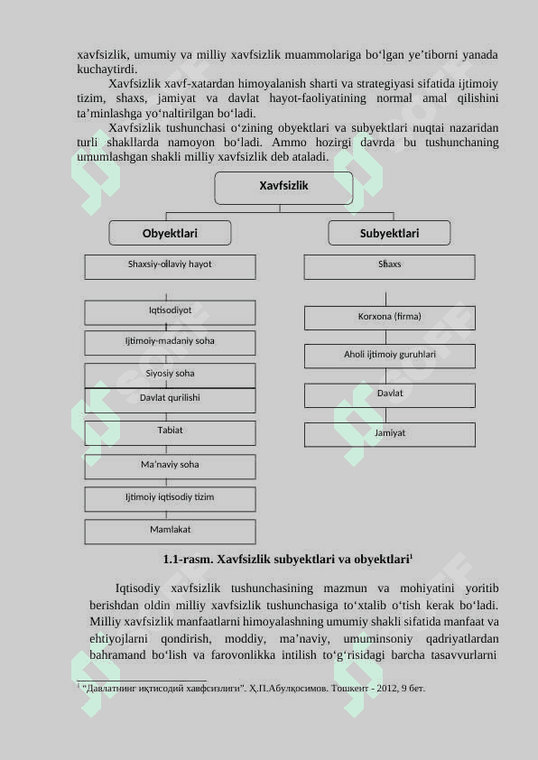 Iqtisodiy xavfsizlik fanining maqsadi, predmeti va vazifalari 3