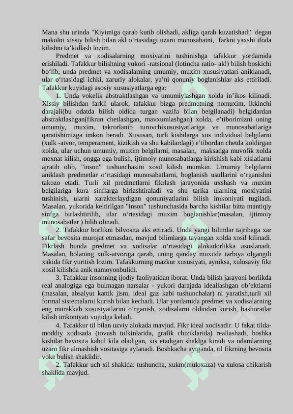 MANTIQ BILISH NAZARIYASINING TADQIQOT OB`EKTI 3