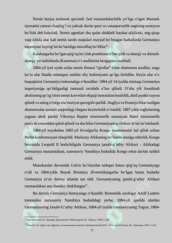 Germaniyaning Afrikadagi mustamlakachilik siyosati 8