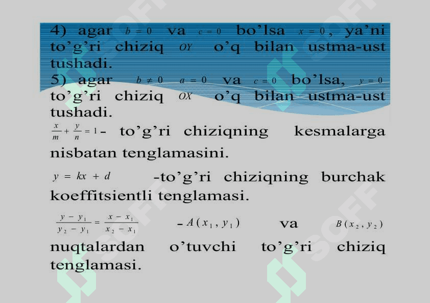 Analitik geometriya Taqdimot 3