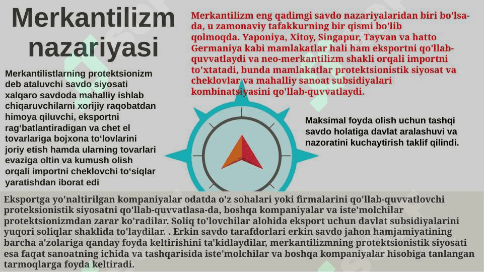Xalqaro savdo nazariyalari 6