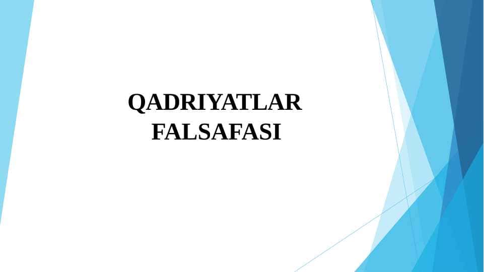 Qadiryatlar falsafasi