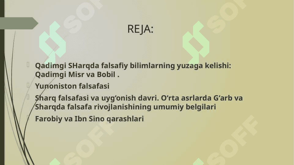 Falsafaning mohiyatiga oid sharq va gʻarb mutafakkirlari tariflarini tasniflash t.pptx 2