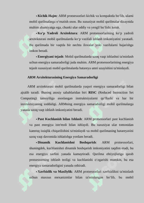 ARM arxitekturasi va mobil qurilmalar uchun protsessorlar doc.docx 8