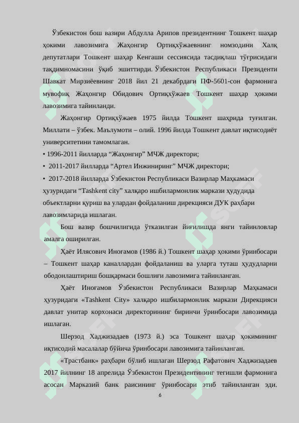 Тошкент шаҳар ҳокимлиги Hisobot 5
