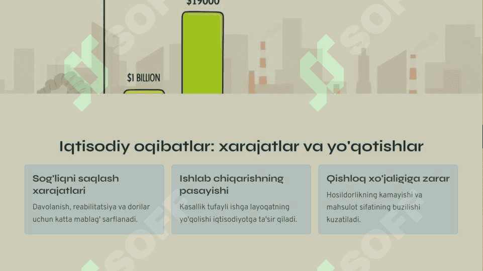 Atmosfera havosining ifloslanishi ijtimoiy - iqtisodiy oqibatlar va yechimlar 4