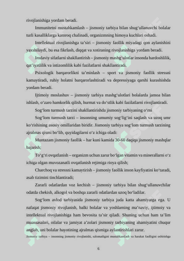 SOGʻLOM AVLOD TARBIYASIDA JISMONIY TARBIYA MASHGʻULOTLARINING OʻRNI. 5