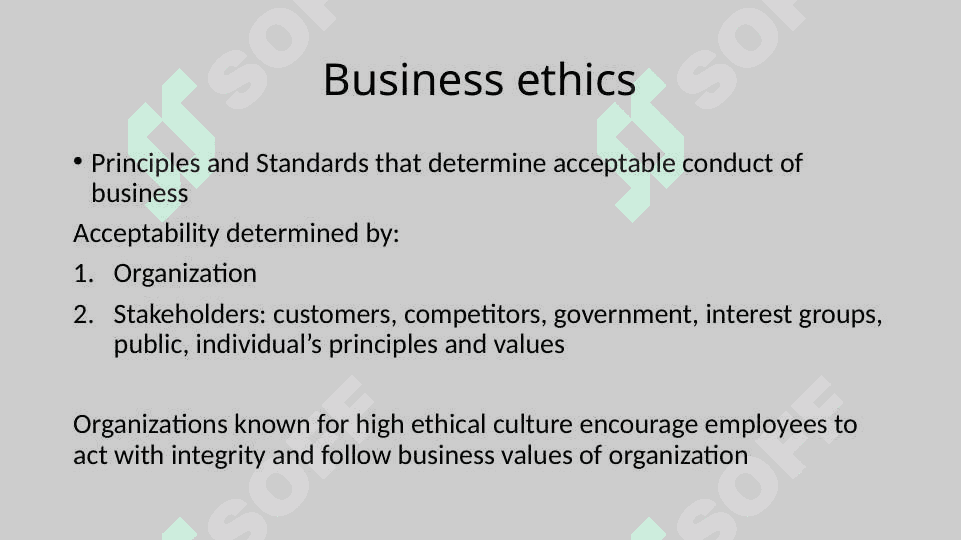 Business ethics and Social Responsibility 2