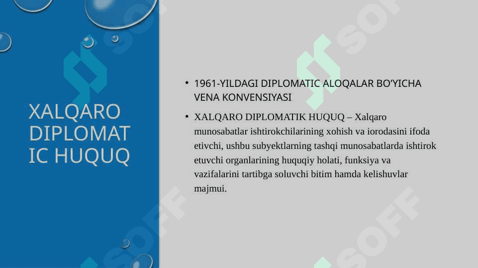 Xalqaro huquq tarmoqlari. Yangi sohalar 3