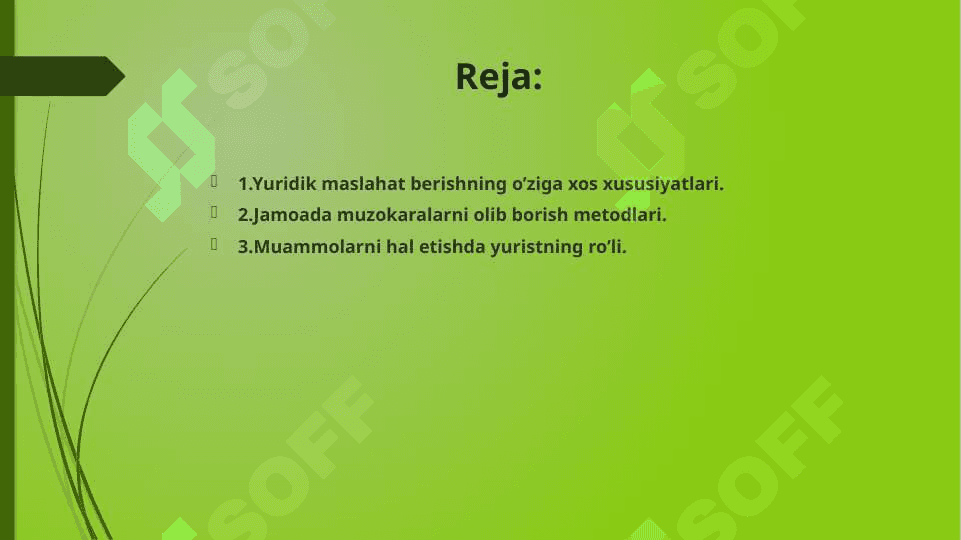 Yuridik maslahat va muzokaralarni muvaffaqiyatli olib borish metodikasi 2