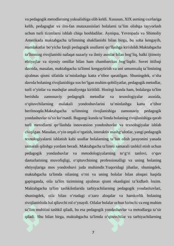 MAKTABGACHA TA'LIM TASHKILOTI TARBIYACHISINING ASOSIY ISH FUNKSIYALARI 7