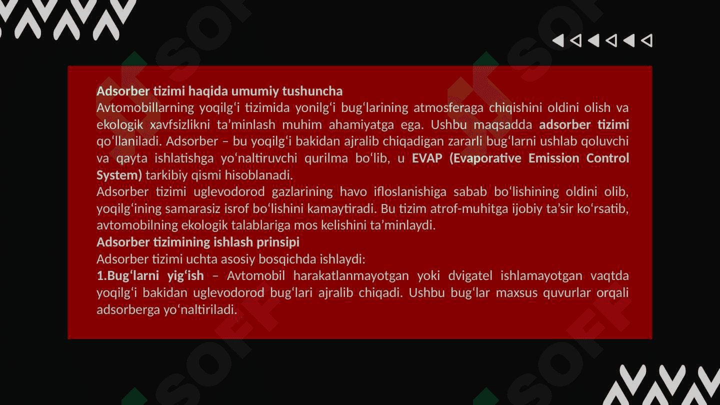 Avtomobil adsorber tizimi 4