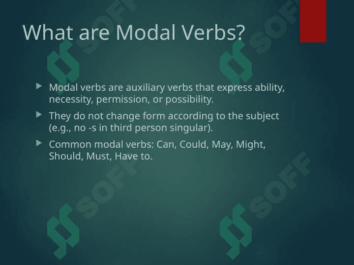 modal verbs 2