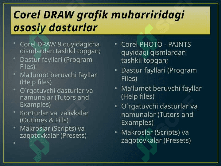 Corel Capture dasturining imkoniyatlari va qo’llanilishi 4