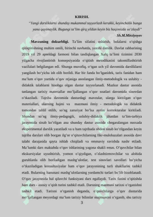 TARIX DARSLIKLARI TUZILISHI,MAZMUNI 3