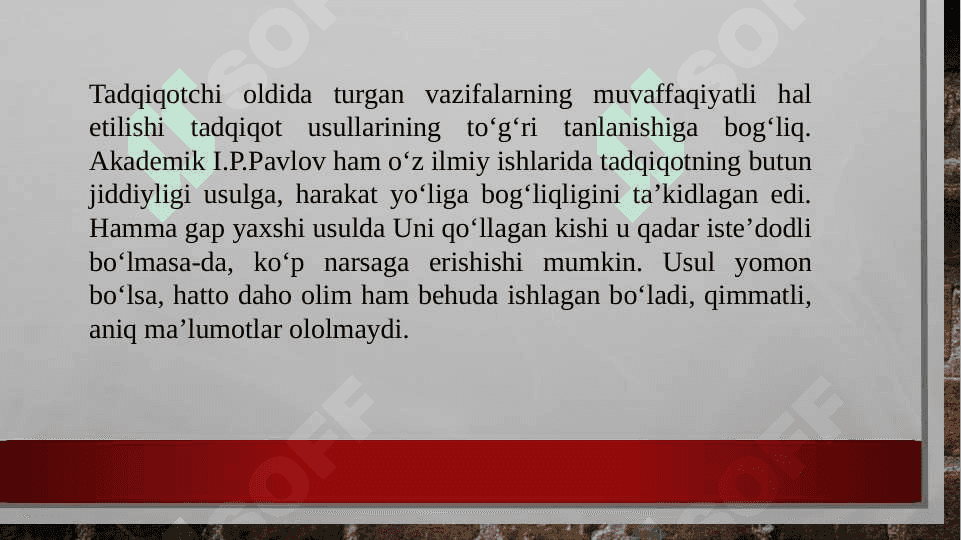BAKALAVR MUTAXASSISLIGI BO’YICHA OB’EKTLAR VA JARAYONLARNING NAMUNAVIY MODELLARI VA ULARNI TADQIQOT QILISH METODIKALARINI O’RGANISH. 3