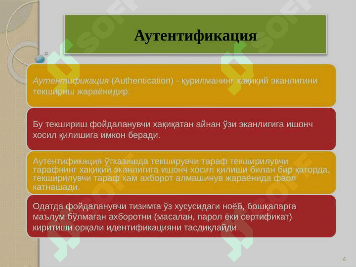 Identifikatsiya va autentifikatsiya 4