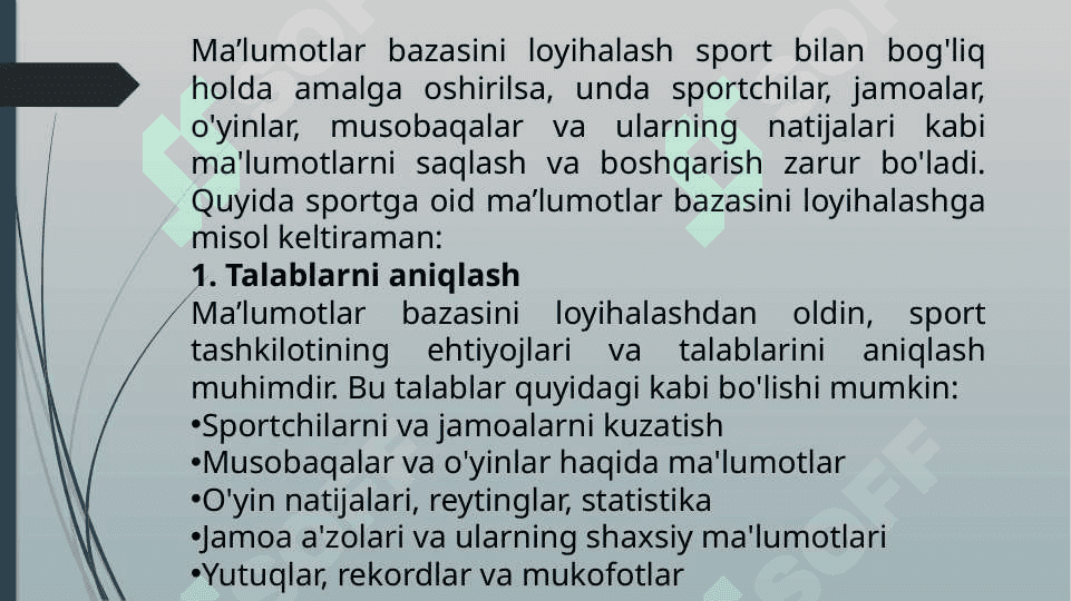 Amaliy dasturlar va ma’lumotlar bazalarini tuzish. 3
