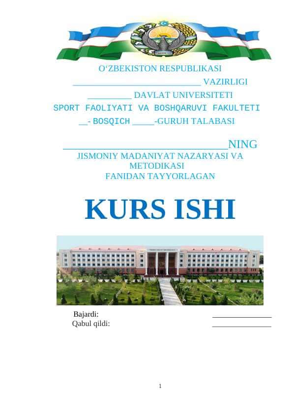 JISMONIY TARBIYA MASHG‘ULOTLARIDA QO‘LLANILADIGAN JISMONIY TARBIYA METODLARI
