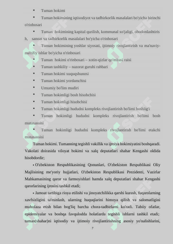 Malakaviy amaliyot bo'yicha hisobot (hokimiyat misolida) 7