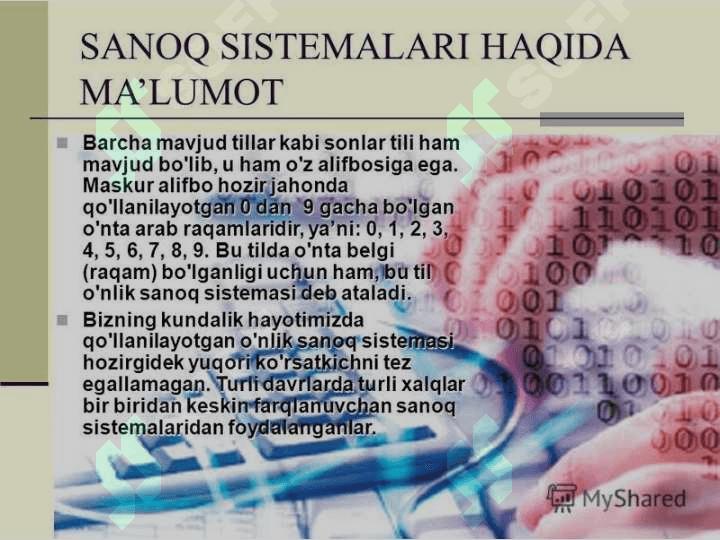 Turli sanoq sistemalari 3