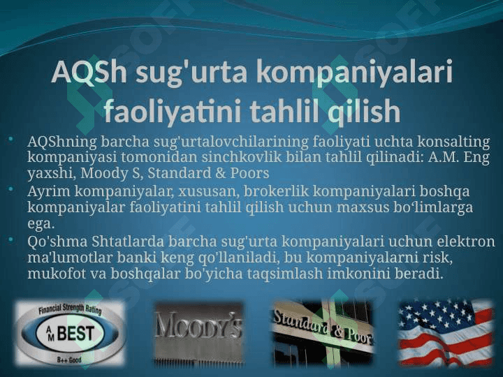AQShda sug'urta 4