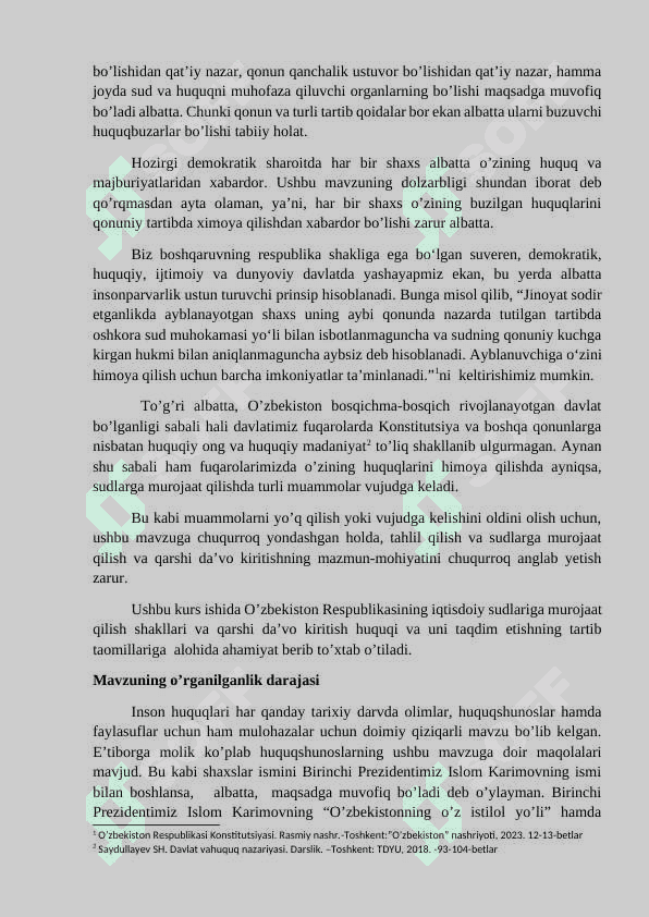 Iqtisodiy protsessda qarshi da’vo tushunchasi va uni qabul qilish tartibi va shartlari 5