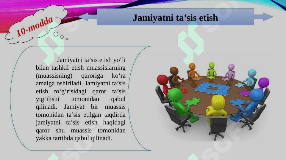 Aksiyadorlik jamiyatlarini tashkil etish (qayta tashkil etish, tugatish, qo'shib olish) 6