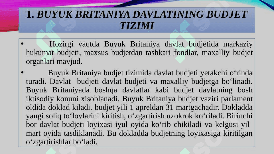 Buyuk Britaniya byudjet nazorati 3