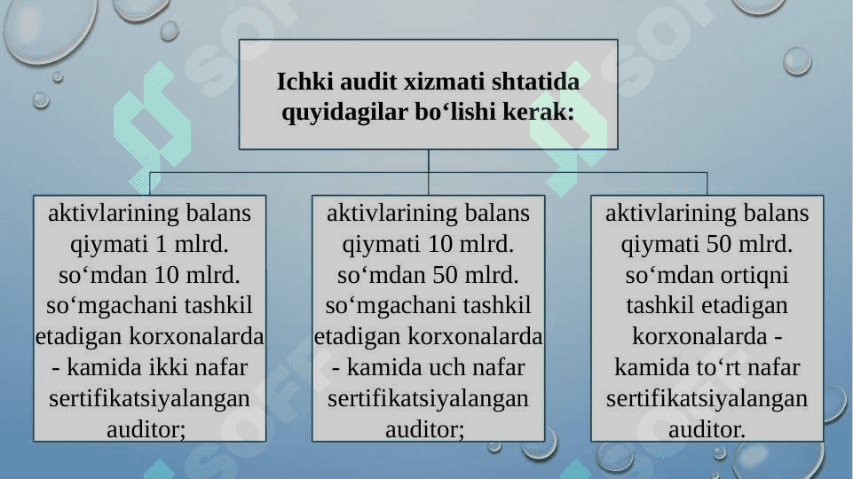 Ichki audit xizmati xodimlari malakasini sertifikatlashning O’zbekiston tajribasi 3