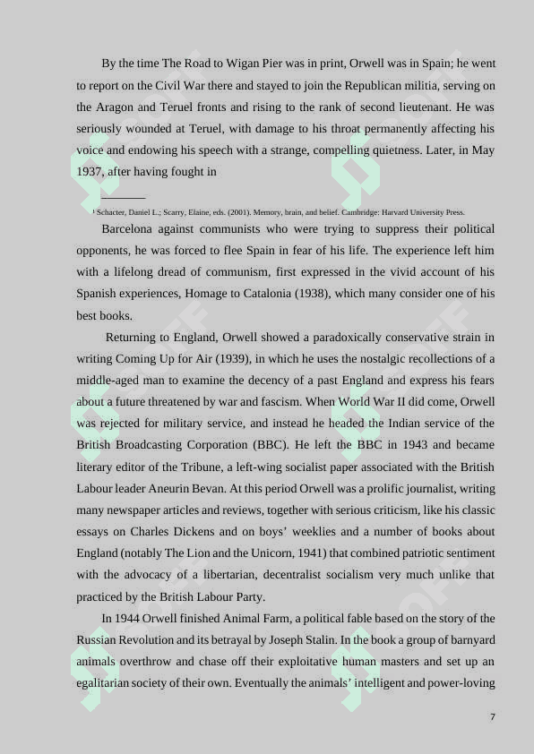 The social aspects in G. Orwell's novel "1984" 7