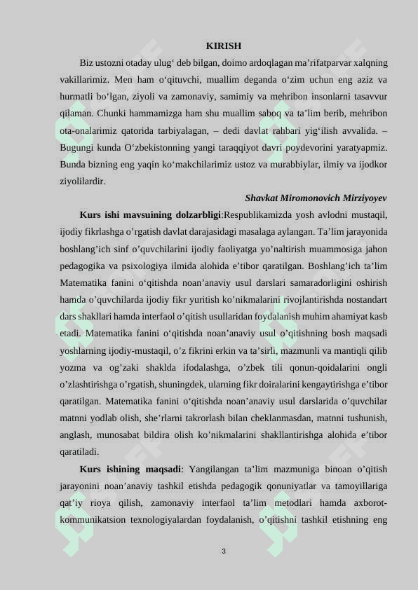 BOSHLANG’ICH SINFLARDA MATEMATIKA FANINI NOAN’ANAVIY USULDA O’QITISH 2