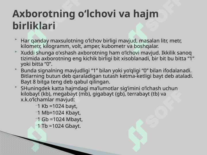Axborot nima va uning manbalari 4
