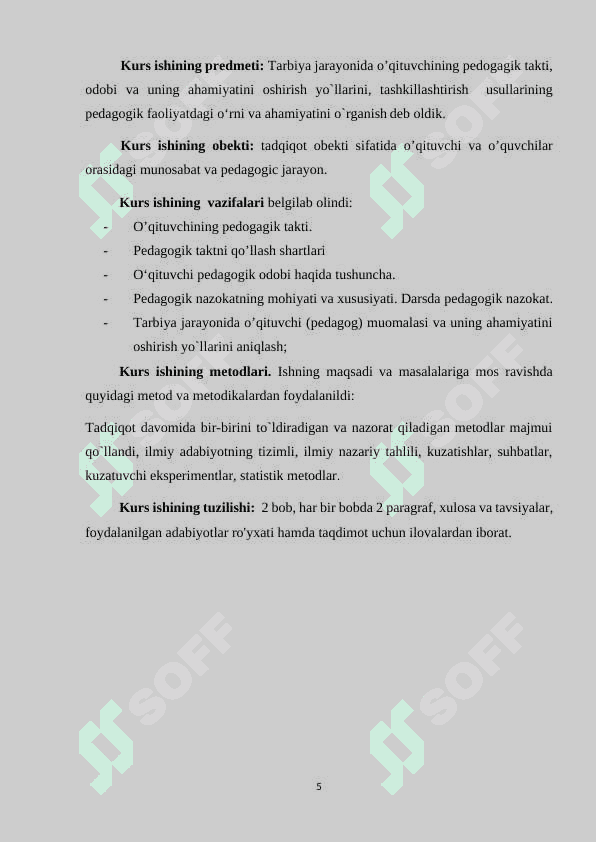 PEDAGOGIK  TAKT. PEDAGOGIK  ODOB. 5