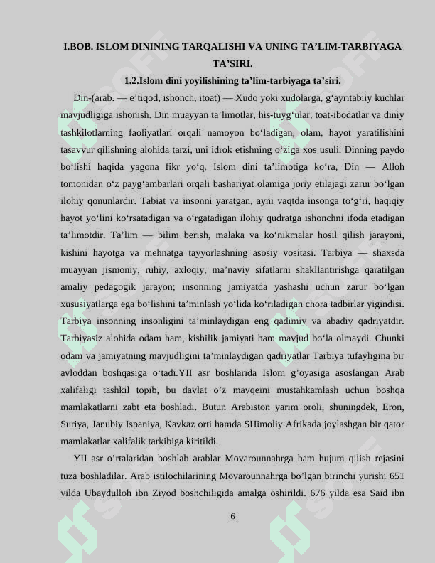 ISLOM DINI G'OYALARINING TA'LIM-TARBIYAGA TASIRI 6