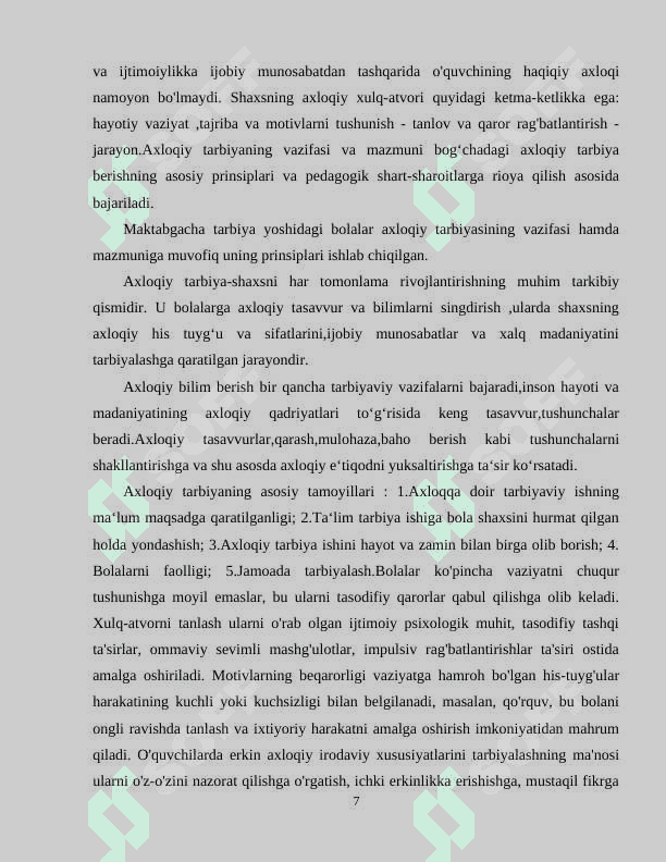 MTT da axloqiy tarbiya masalalari 7