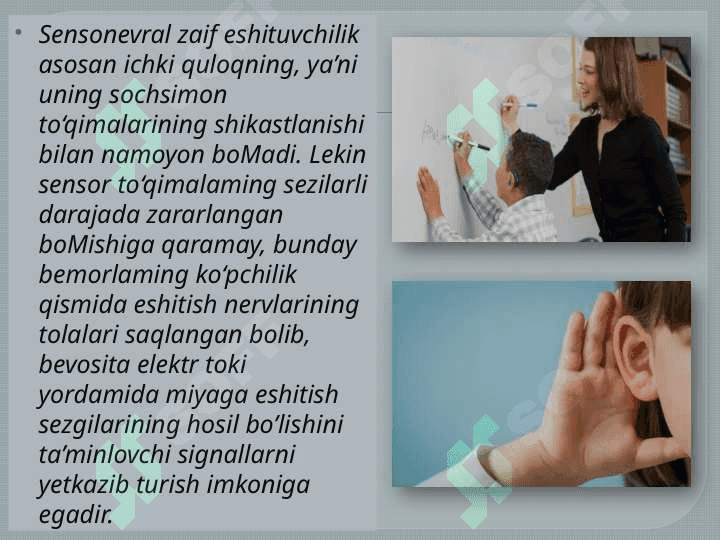 ESHITISHIDA NUQSONI BOR BOLALAR REABILITATSIYASIDA KOHLEAR IMPLANT AHAMIYATI 6