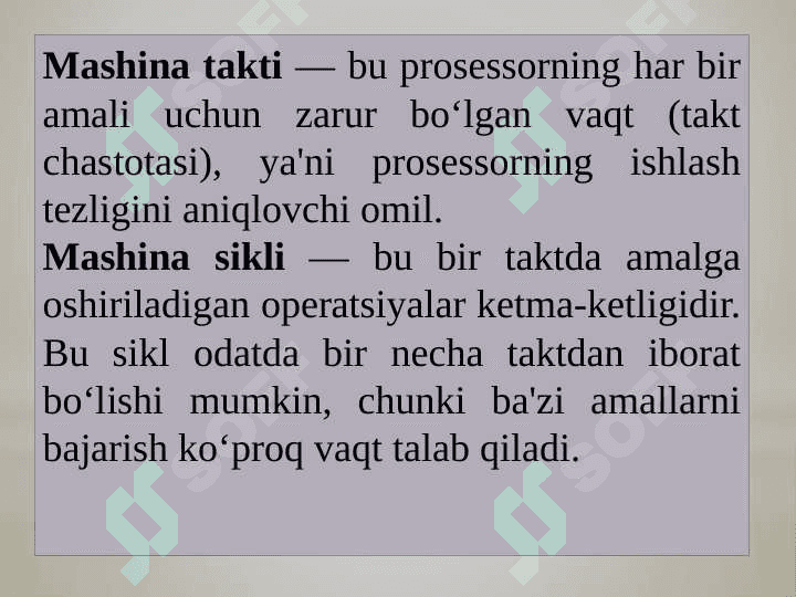 Prosessorlar, turlari va xususiyatlari 3