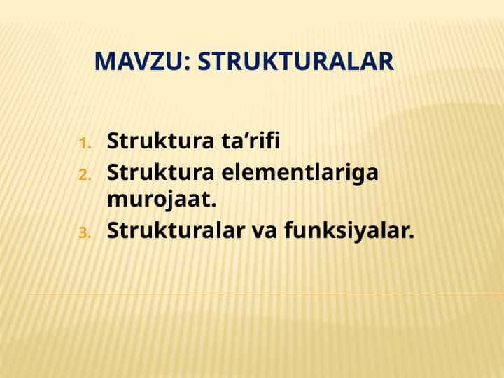 Strukturalar