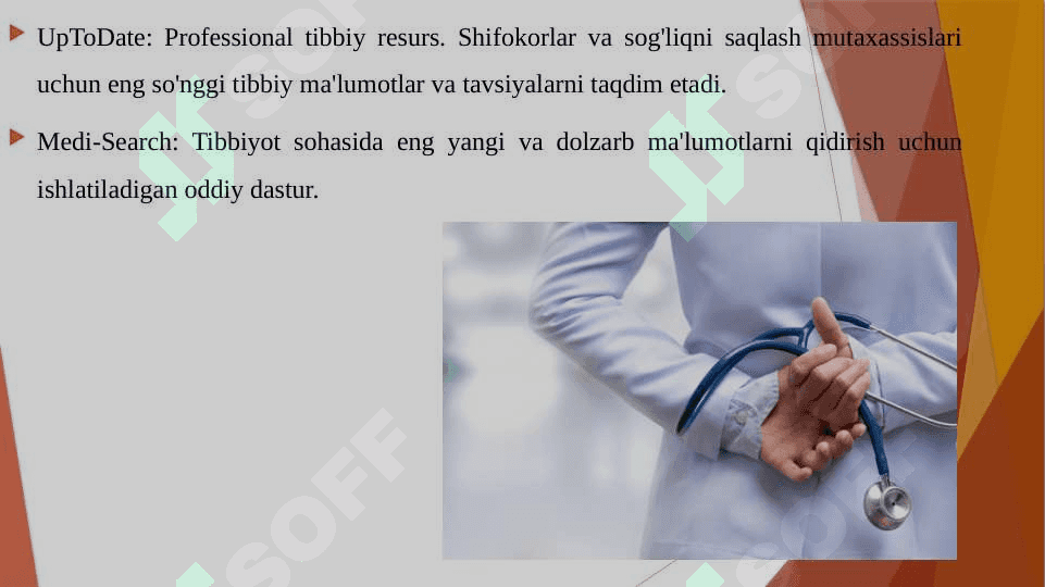TIBBIY RESURSLARNI QIDIRISH VA ULARDAN FOYDALANISH BOʻYICHA ENG SODDA DASTURLARDAN FOYDALANISH 4