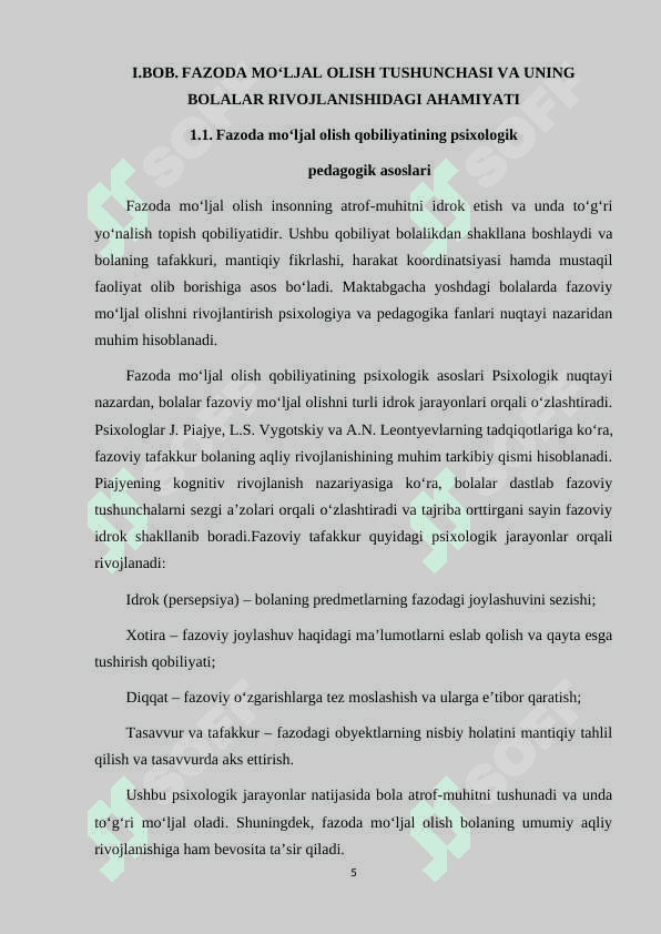 BOLALARDA FAZODA MO'LJAL OLISHNI RIVOJLANTIRISH UCHUN TA'LIMIY O'YINLARDAN FOYDALANISH 5