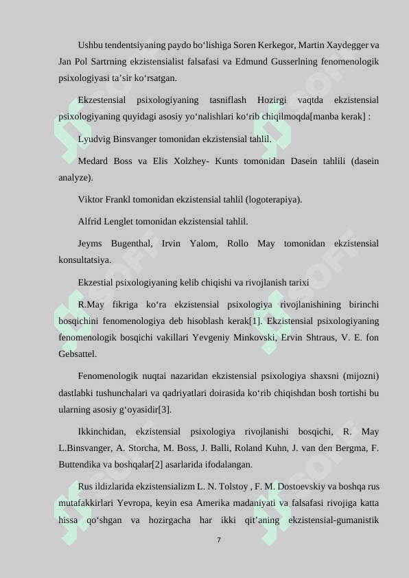 SHAXS EKZISTENSIAL PSIXOLOGIYASI 7