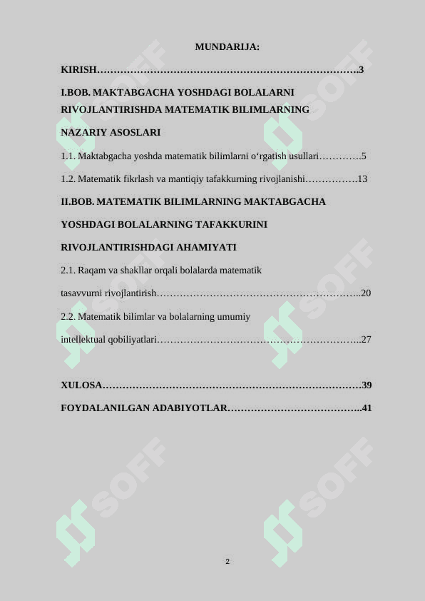 MAKTABGACHA YOSHDAGI BOLALALARNI RIVOJLANTIRISHDA MATEMATIK BILIMLARNING RO'LI 2