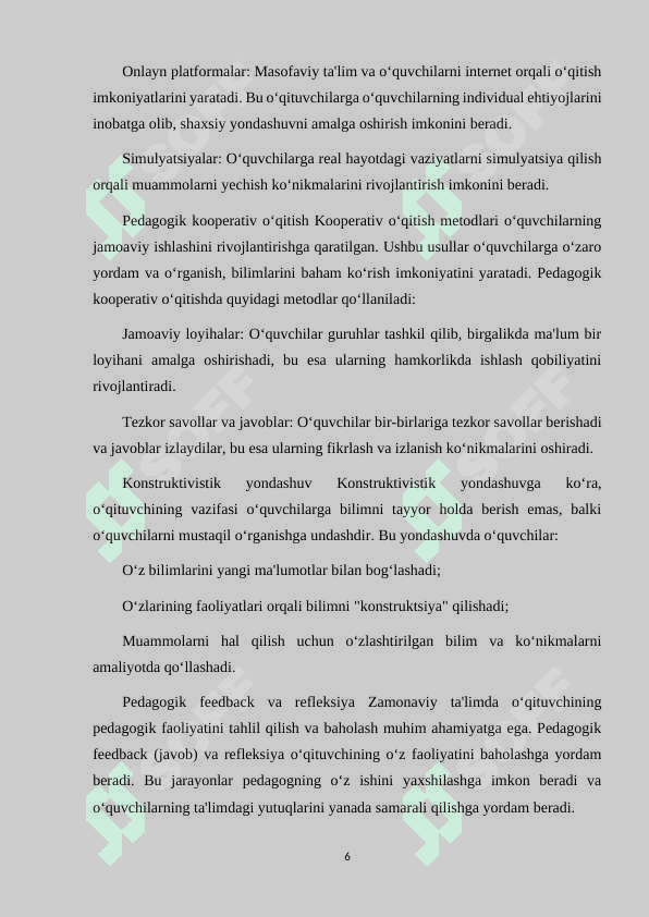 PEDAGOGIK JARAYONDA PEDAGOGIK MAHORATNING TUTGAN O'RNI 6