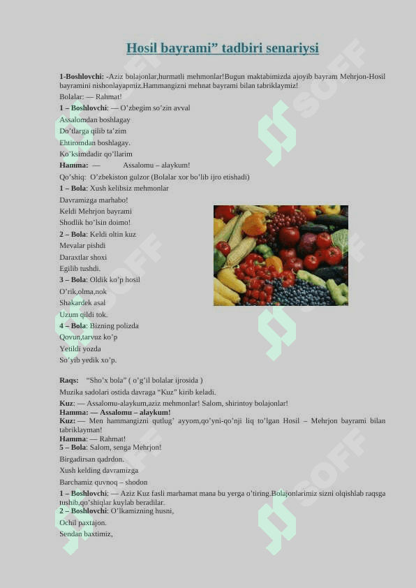 Hosil bayrami 2