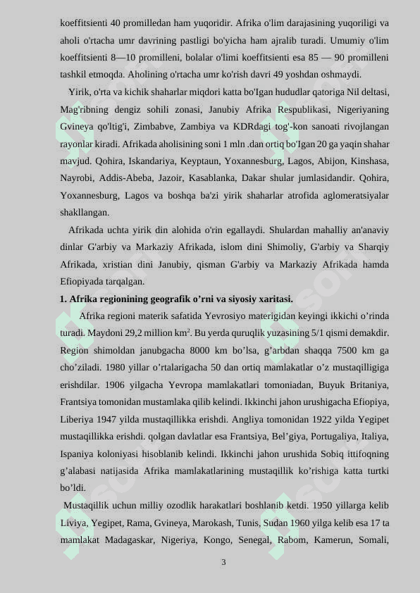 AFRIKA MATERIGI SUBREGiONLARI 3
